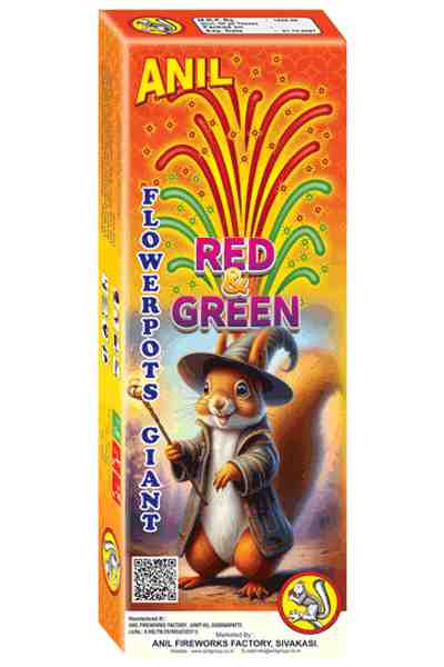 COLOUR FLOWER POTS GIANT  RED &